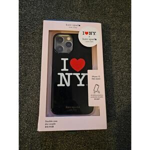 Kate Spade I Love NY iPhone 12 Pro Max Case Black Designer Protective Cover